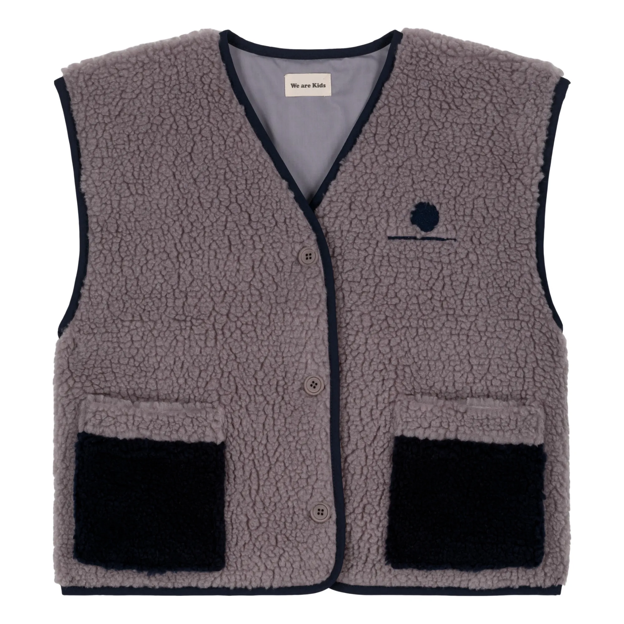 We Are Kids Grey Gaby Recycled Polyester Faux Fur Jacket