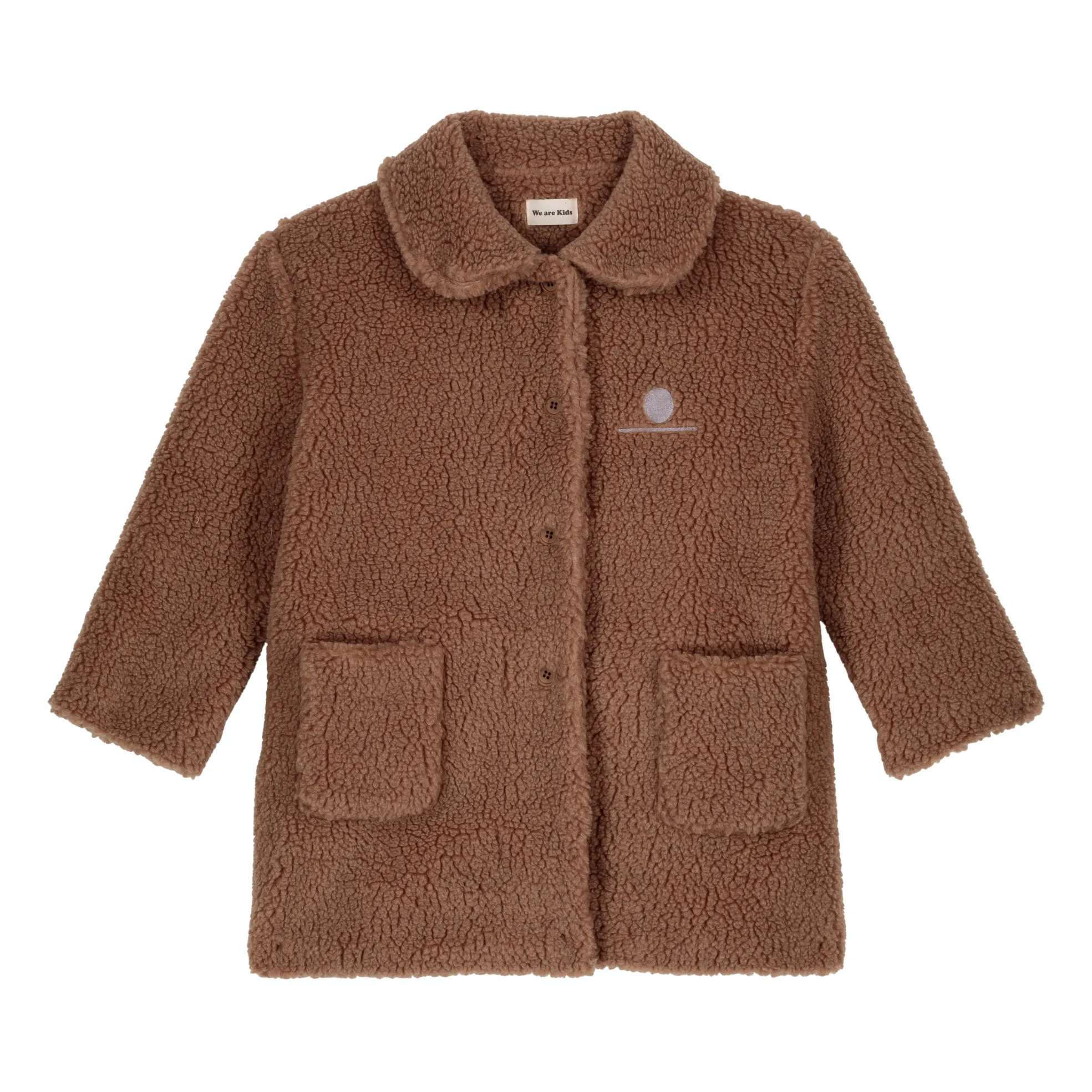We Are Kids Brown Claudine Recycled Polyester Faux Fur Coat