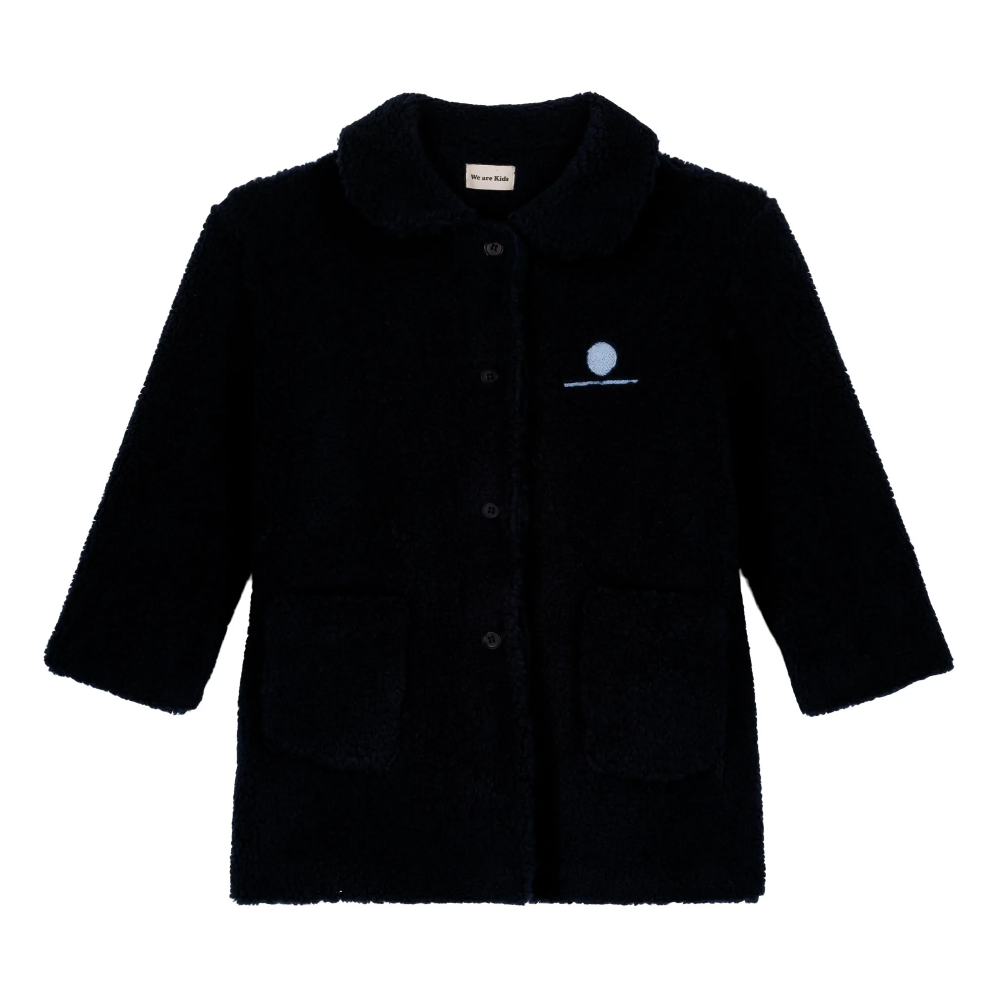 We Are Kids Midnight Blue Claudine Recycled Polyester Faux Fur Coat