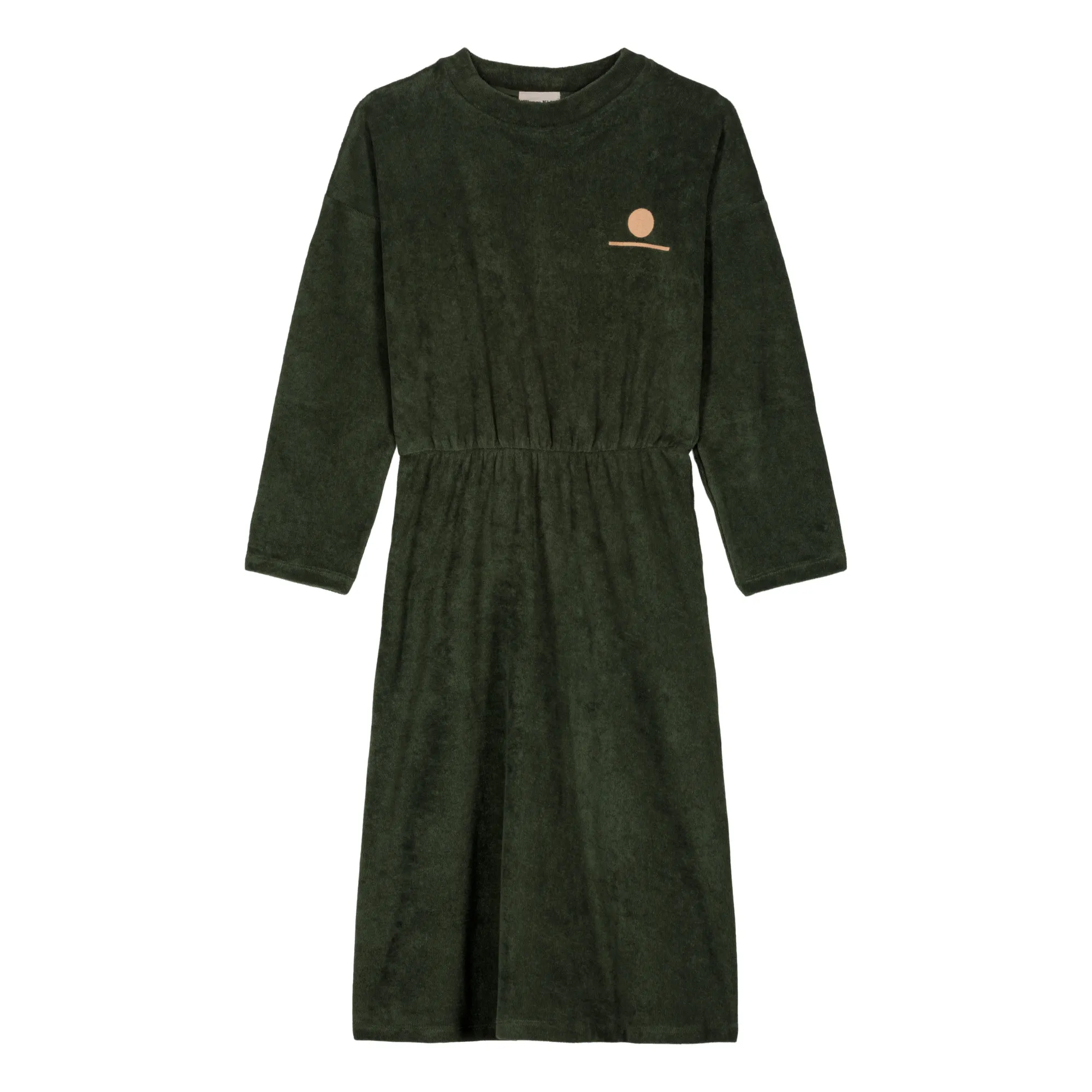 We Are Kids Khaki Organic Cotton Terry Cloth Dress