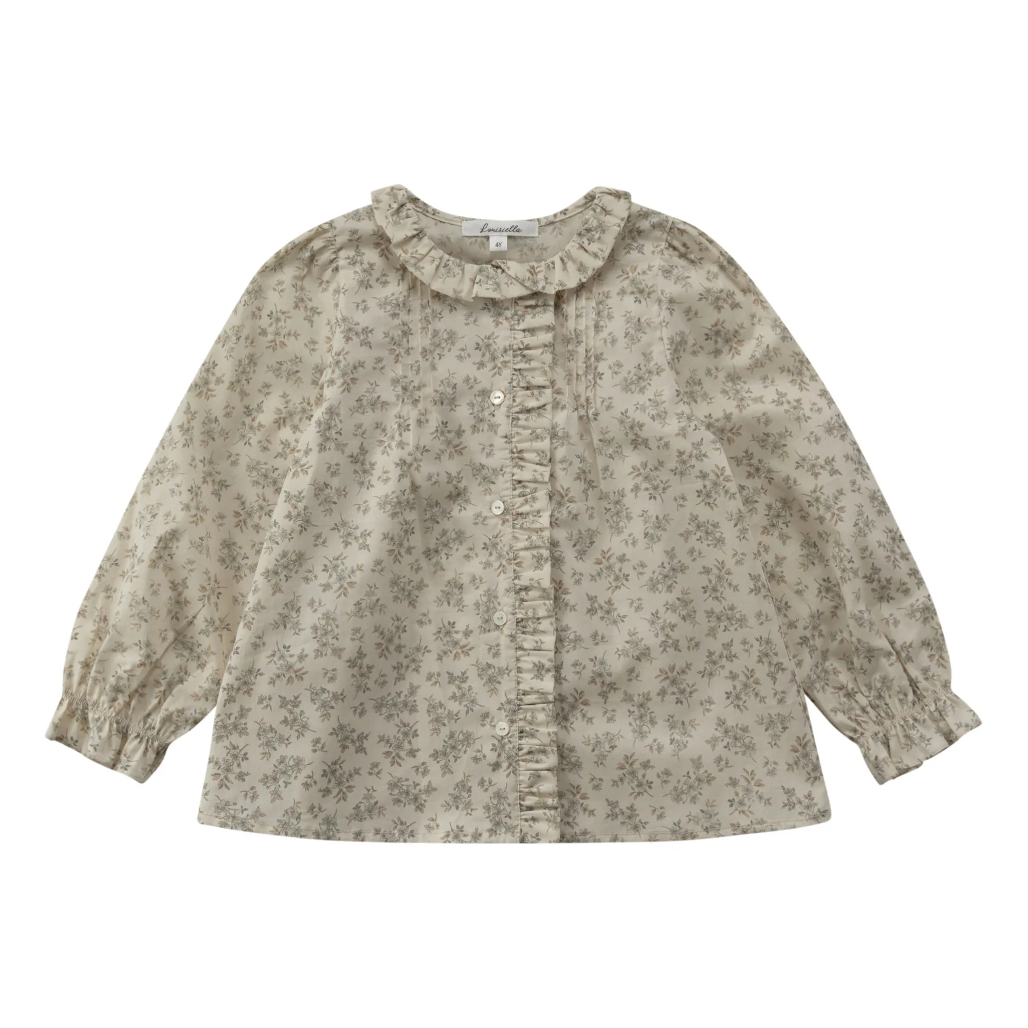Louisiella Ecru Dello Floral Blouse