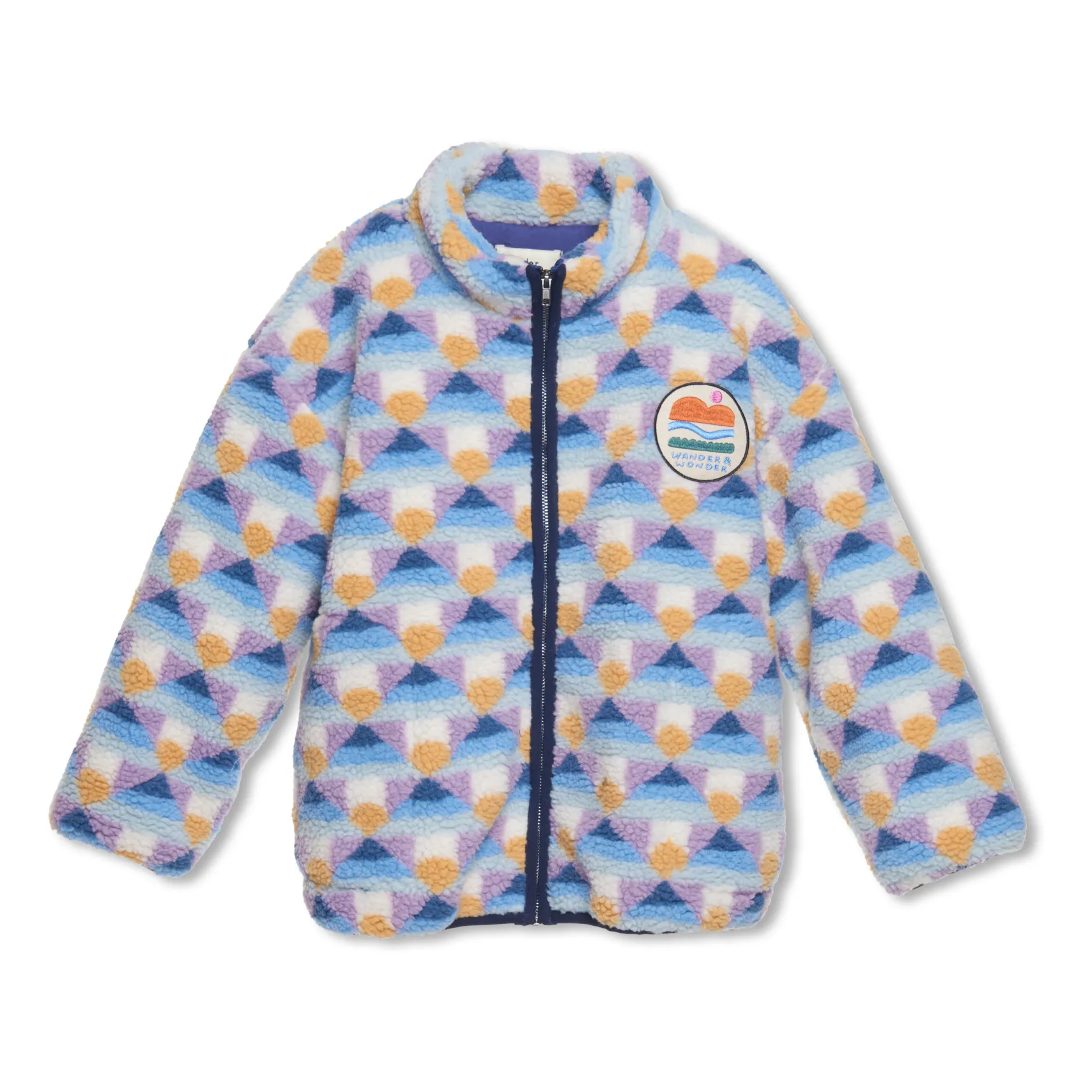 Wander Wonder Jacke Fellimitat Blau Smallable