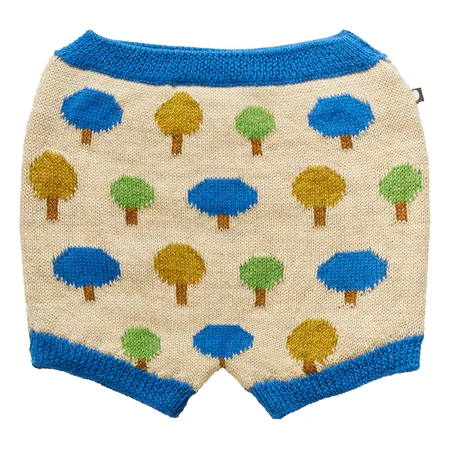 Baby Alpaca Wool Shorts | Beige