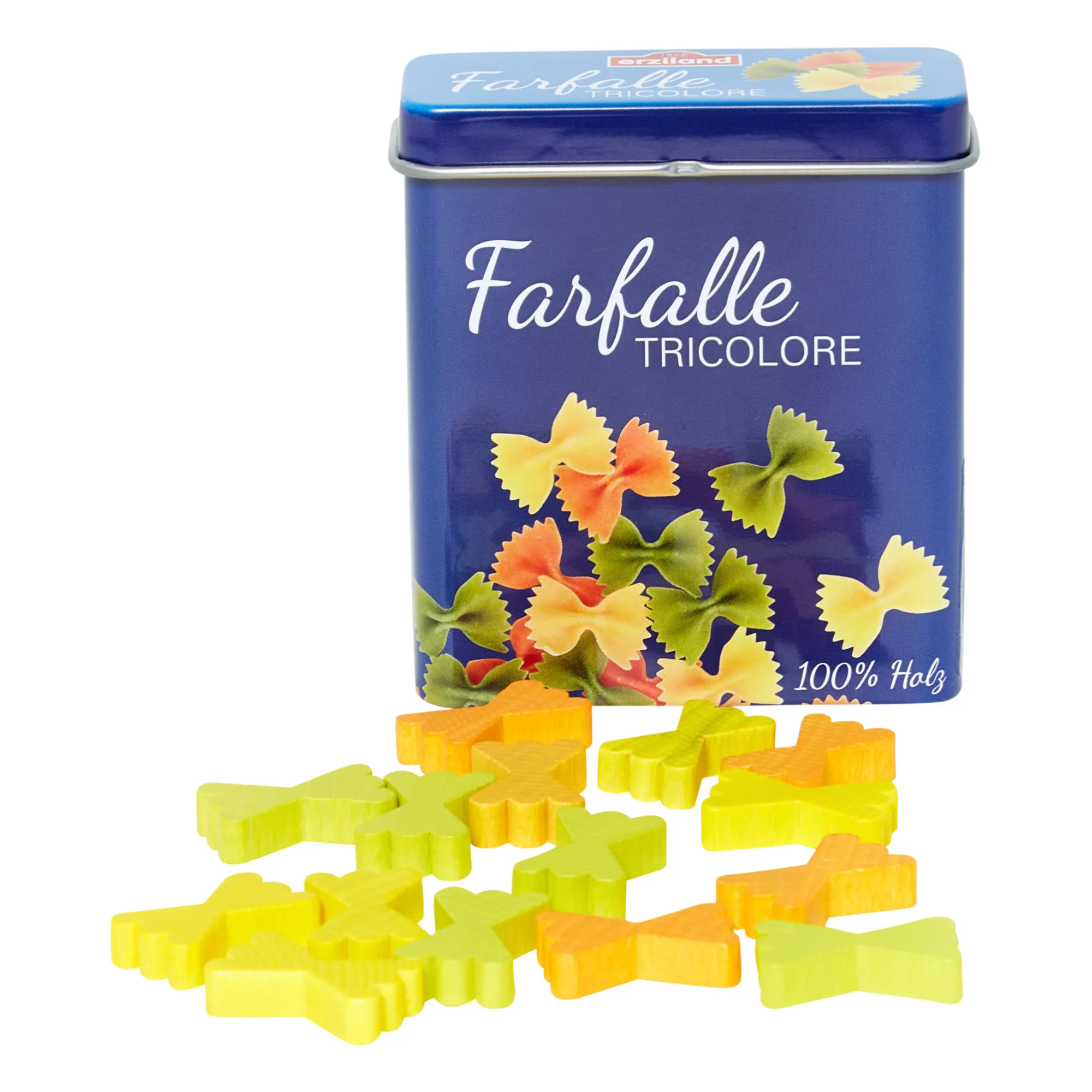 Erzi Multicoloured Farfalle Pasta Tin