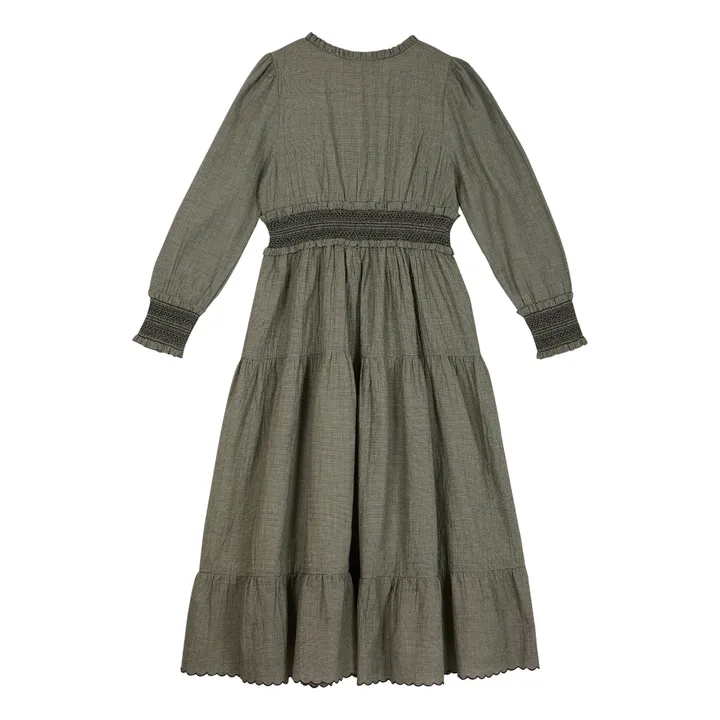 Kleid Minikaromuster  - Damenkollektion  | Grau- Produktbild Nr. 4