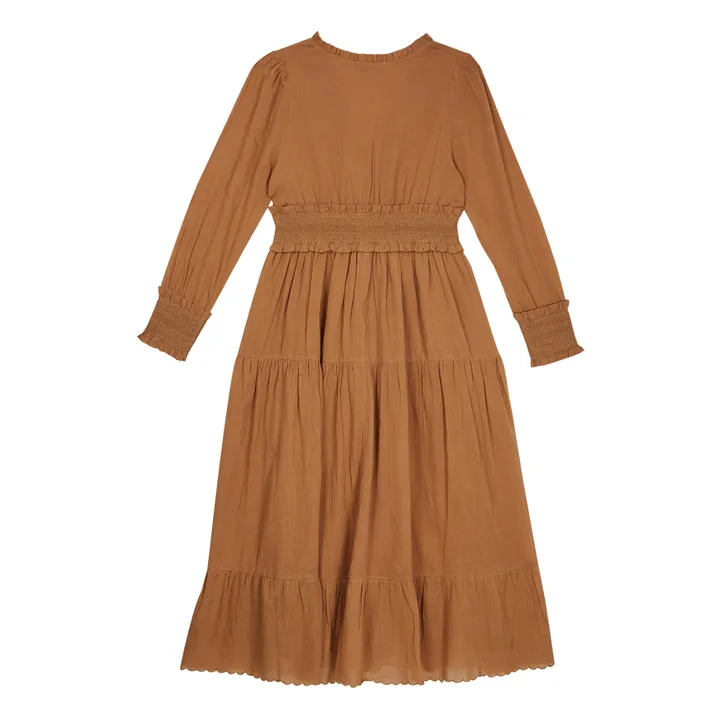 Vintage Kleid - Damenkollektion  | Kamelbraun- Produktbild Nr. 1