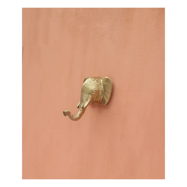 Gancio in ottone, modello: Billy l’elefante | Gold