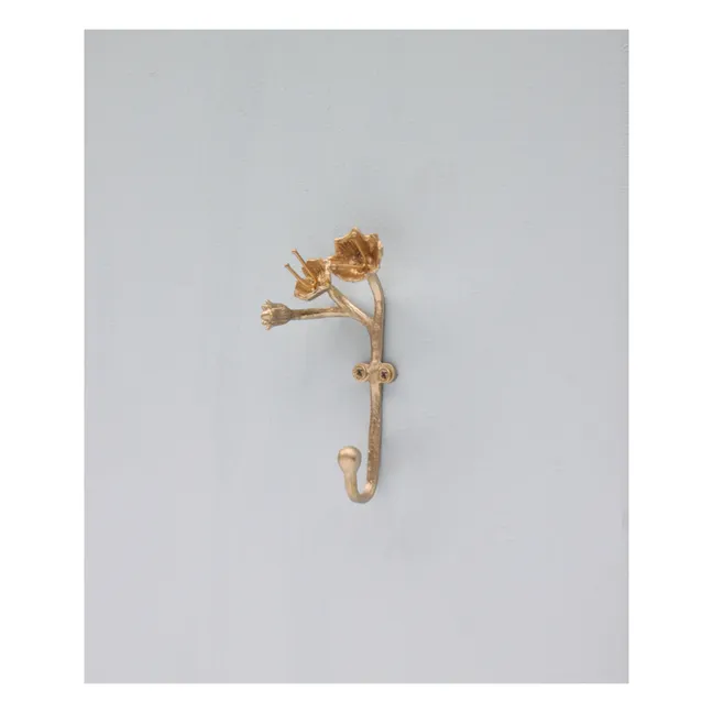 Gancio in ottone opaco, modello: Ava Blossom | Gold