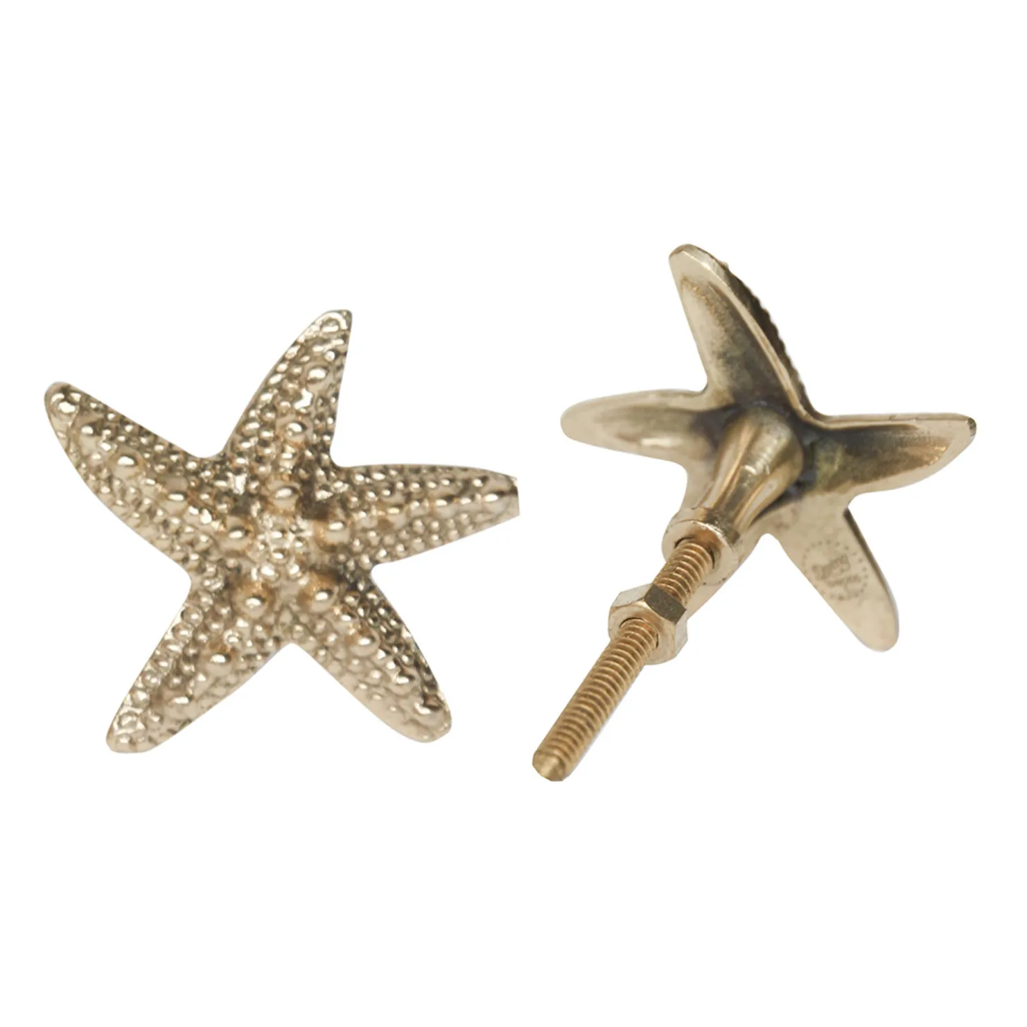 Doing Goods Gold Ruby Seastar Brass Handle