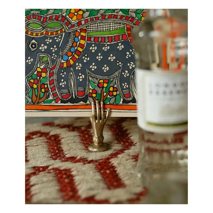 Tarjetero de latón mate Jana Hand | Gold- Imagen del producto n°1