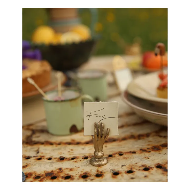 Tarjetero de latón mate Jana Hand | Gold- Imagen del producto n°7