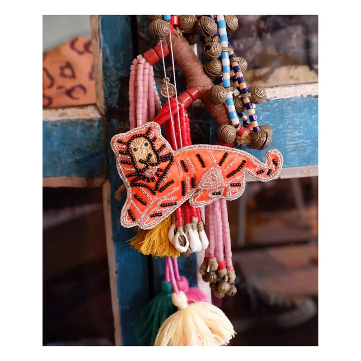 Sleepy Tiger Decoration | Orange- Product image n°1