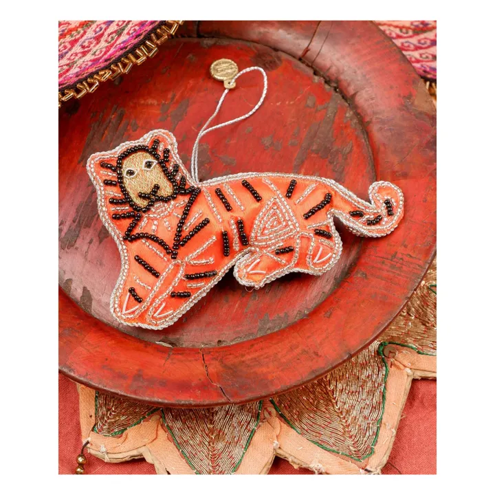 Sleepy Tiger Decoration | Orange- Product image n°2