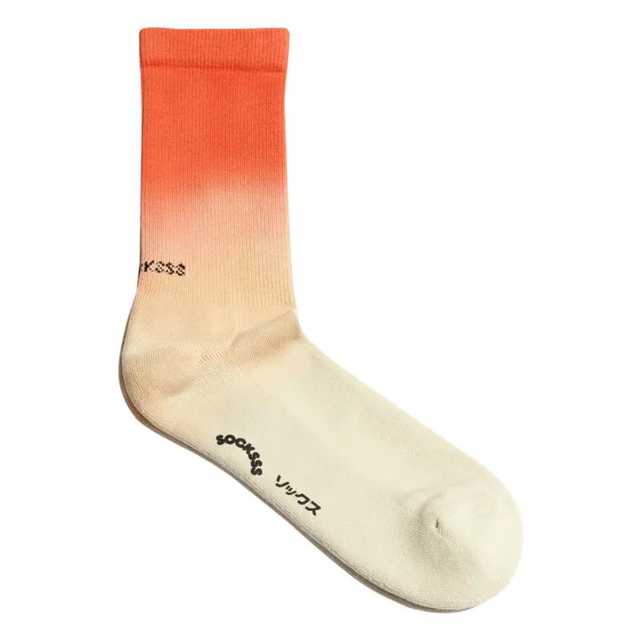 Calcetines de algodón orgánico Tie and Dye | Naranja- Imagen del producto n°0