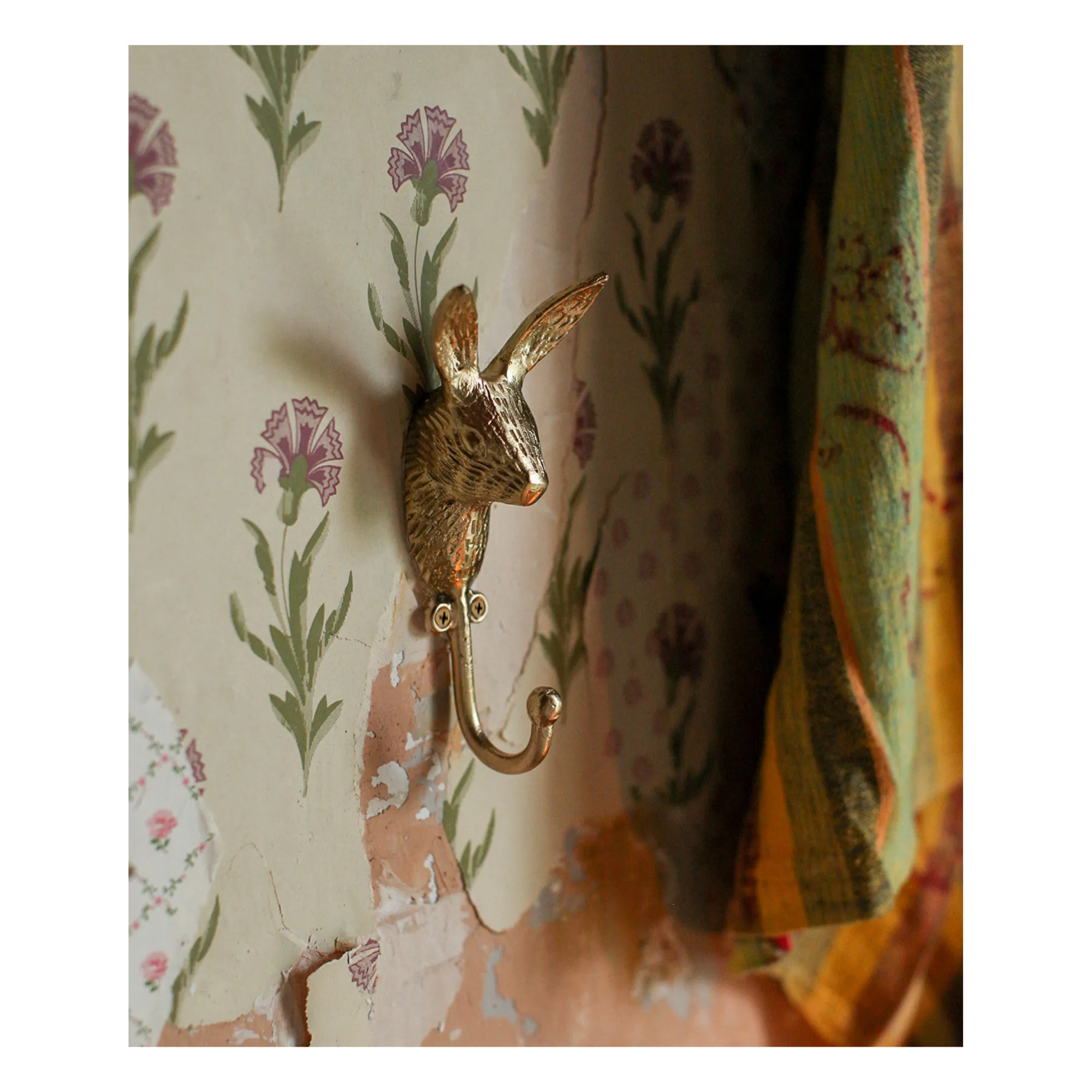 Harri Hare Brass Coat Hook | Yellow- Product image n°1