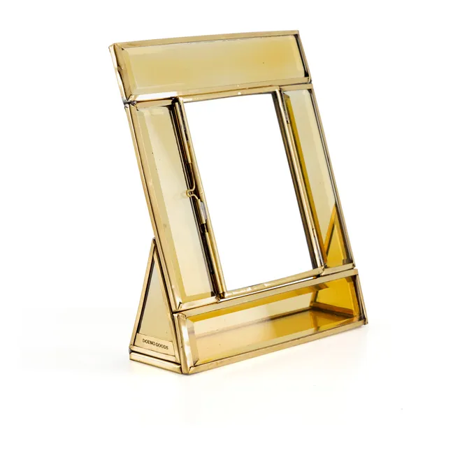 Bonnie Brass and Glass Photo Frame | Yellow