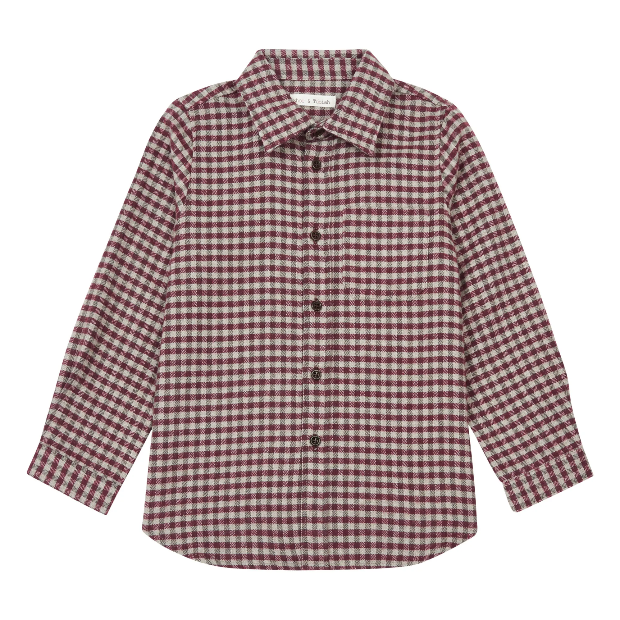 Zhoe & Tobiah Burgundy Checked Shirt
