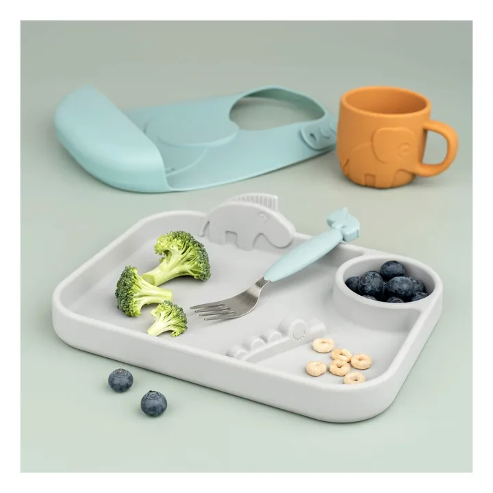 Deer Friends Easy-Grip Cutlery | Blue- Product image n°1