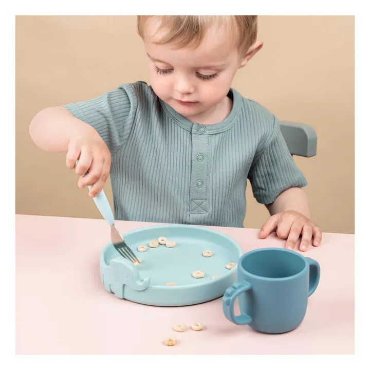 Deer Friends Easy-Grip Cutlery | Blue- Product image n°3