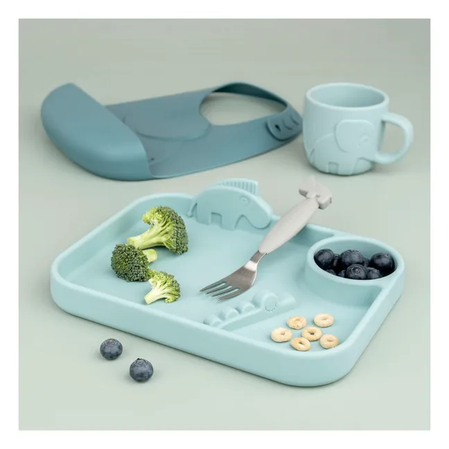 Cubiertos de fácil agarre Deer Friends | Gris