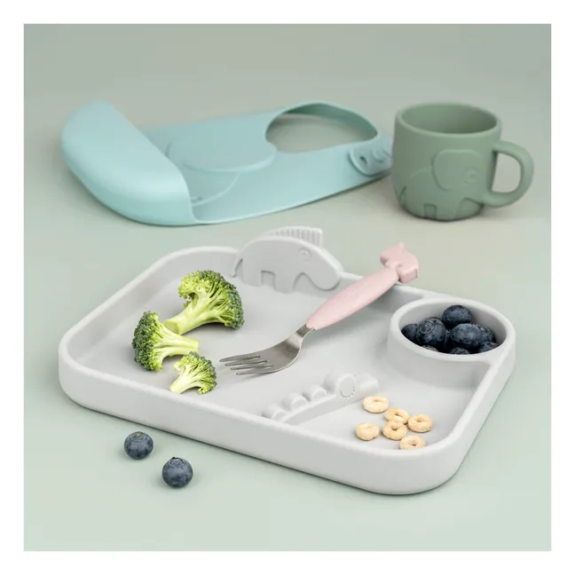 Cubiertos de fácil agarre Deer Friends | Rosa