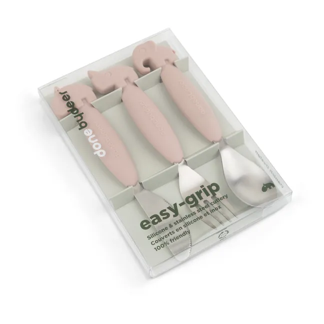 Deer Friends Easy-Grip Cutlery | Pink