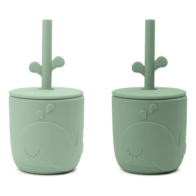 Wally cup and straw - Set of 2 | Green