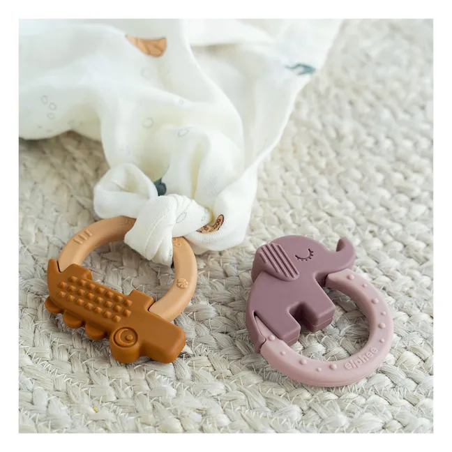 Deer Teething Rings - Set of 2 | Mustard