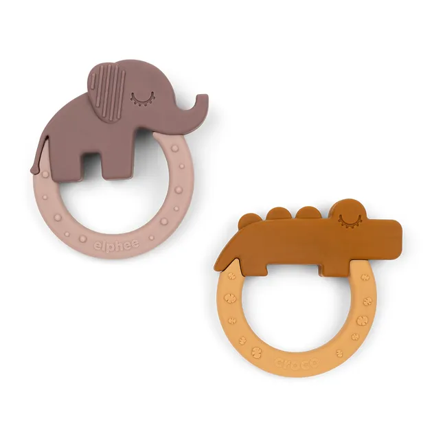 Deer Teething Rings - Set of 2 | Mustard