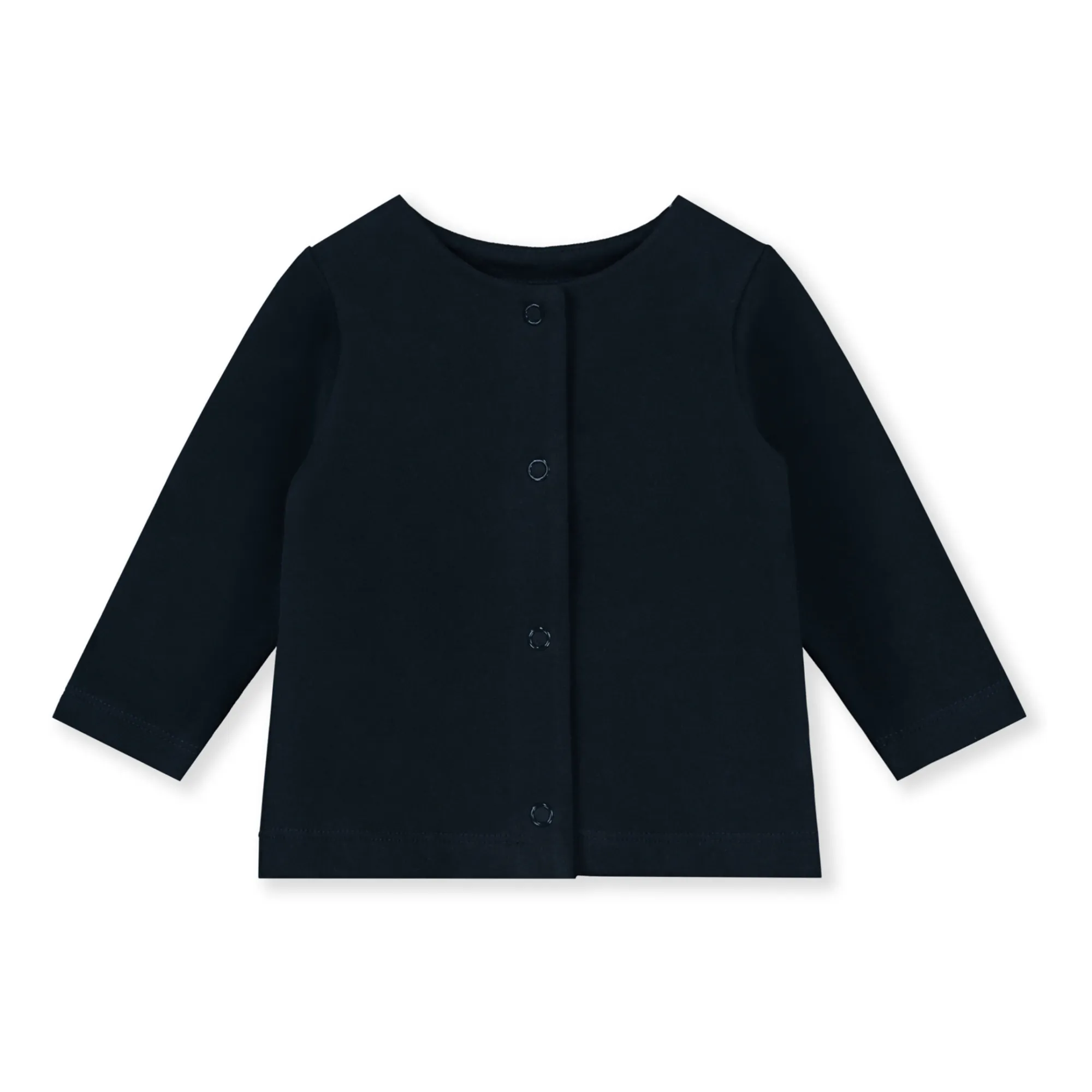 Gray Label Unisex Infant Black Organic Cotton Baby Cardigan