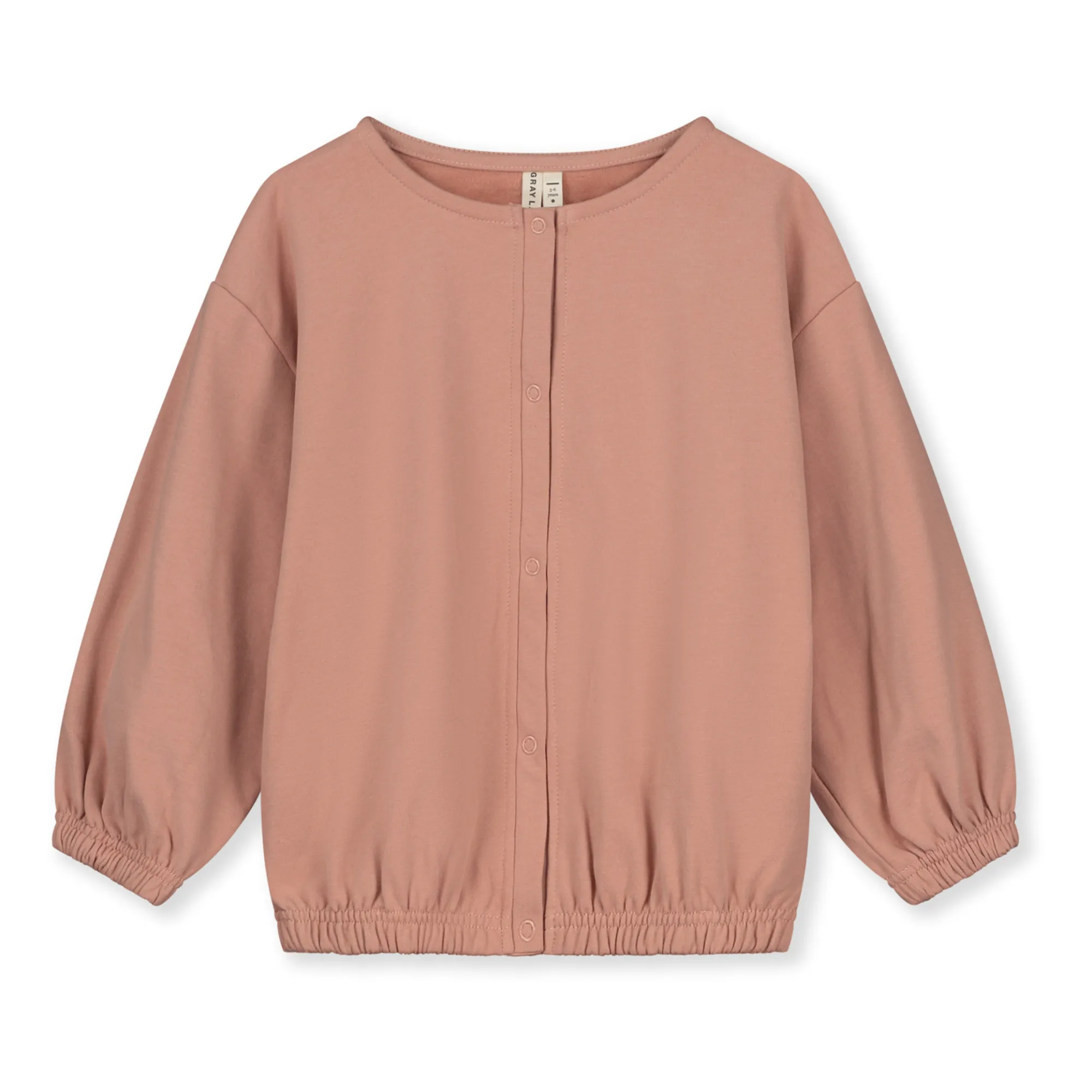 Gray Label Pink Organic Balloon Sleeve Cardigan