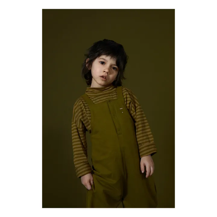 Organic Cotton Overalls | Olive green- Product image n°4