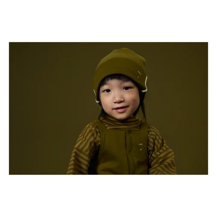 Organic Cotton Overalls | Olive green- Product image n°5