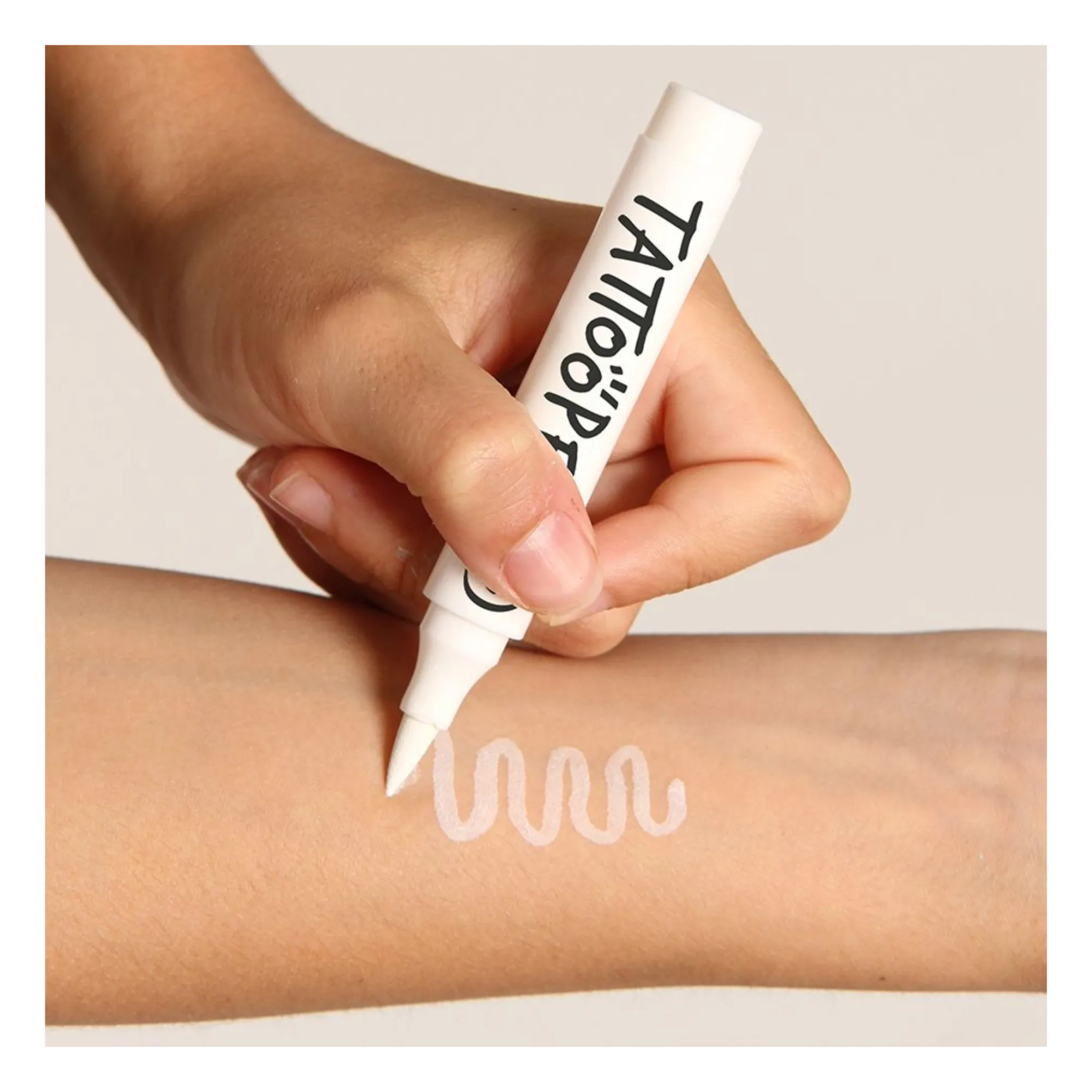 Feutre de tatouage temporaire Tattoopen | Blanc- Image produit n°2