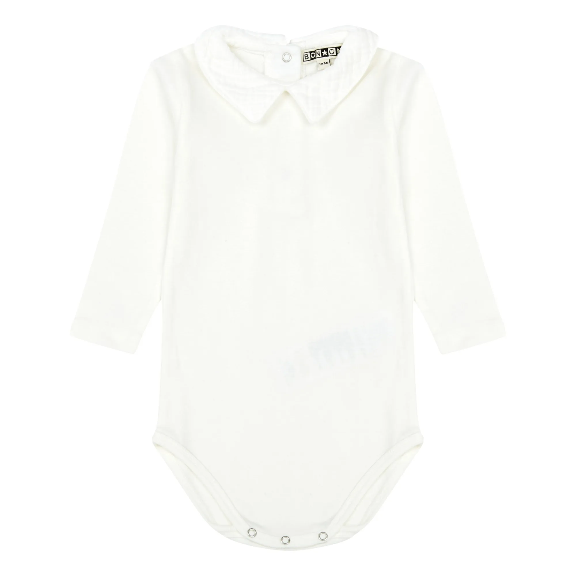 Bonton Ecru Mail Organic Cotton Baby Bodysuit