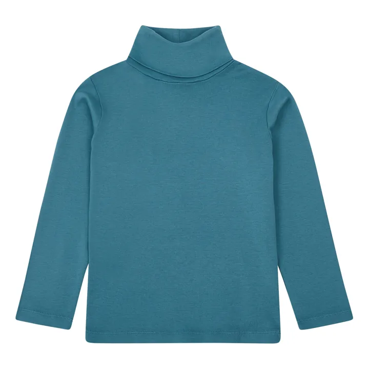Bajo suéter Algodón orgánico Titou | Azul Pato- Imagen del producto n°0