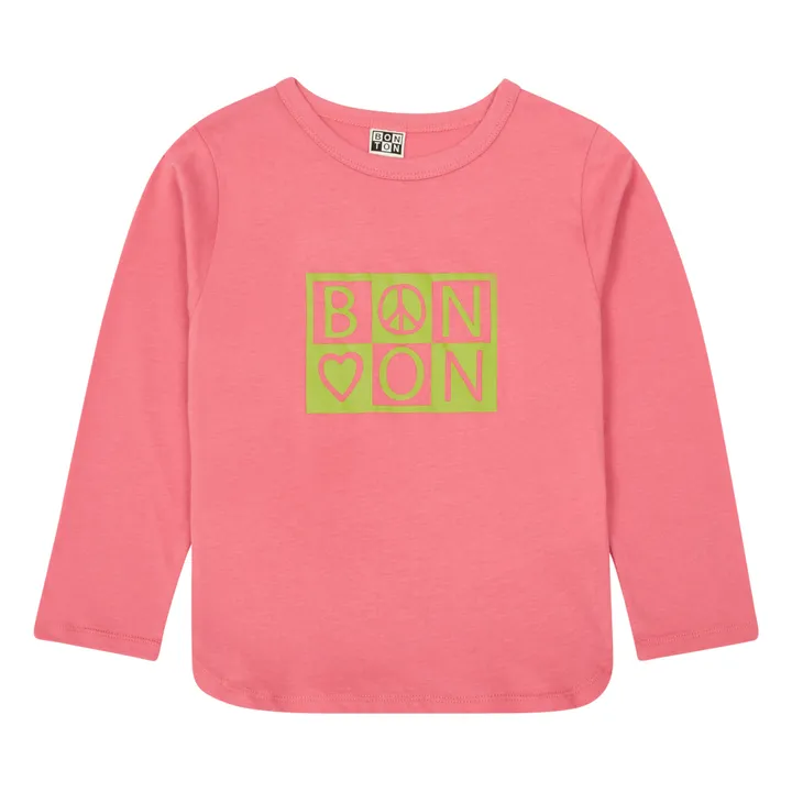 T-Shirt con logo in cotone | Rosa- Immagine del prodotto n°0