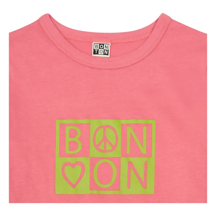 T-Shirt con logo in cotone | Rosa- Immagine del prodotto n°1