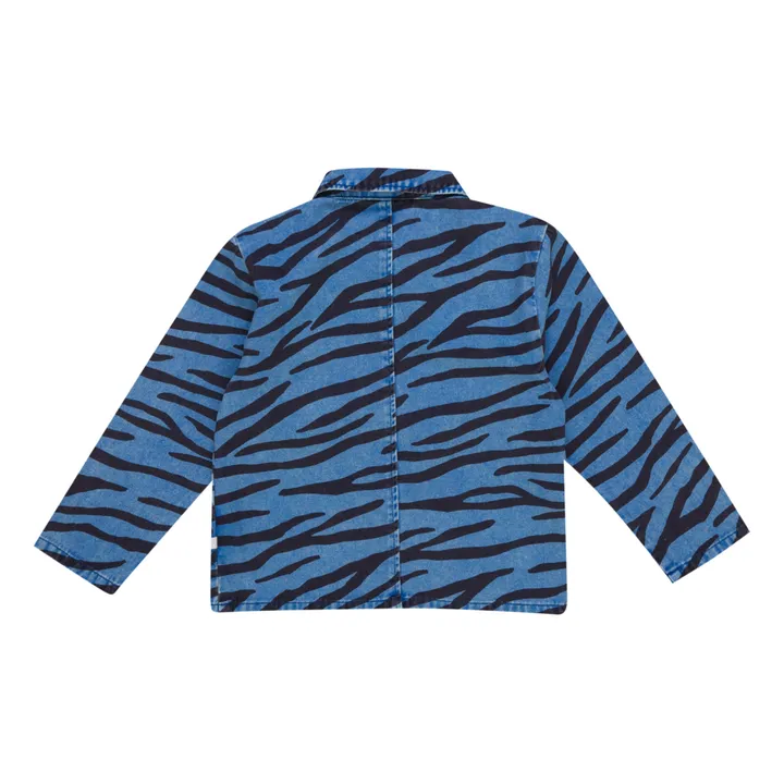 Camicia con stampa zebrata | Blu- Immagine del prodotto n°3