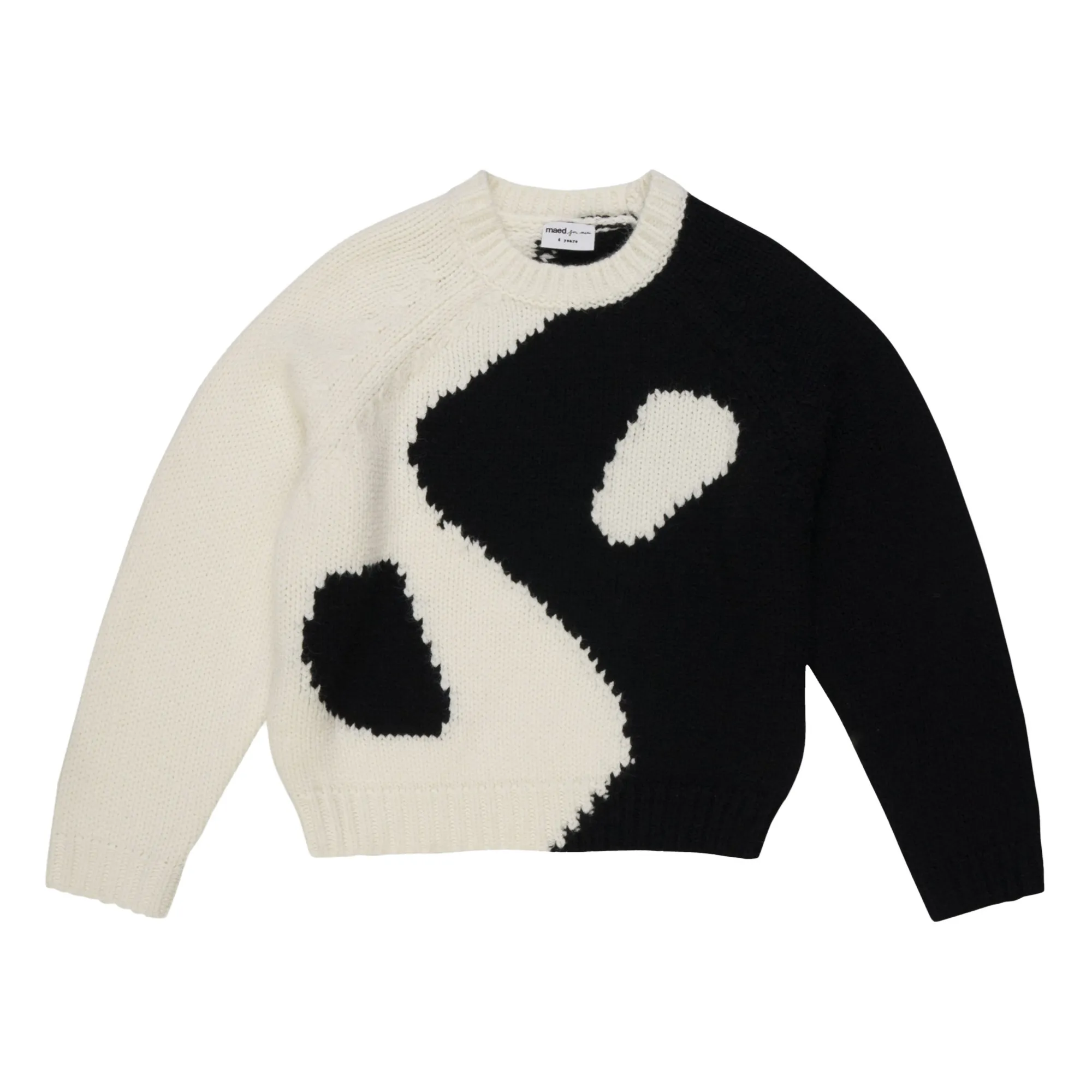 Jumper Yin And Yang Sweater Monochrome Ying Yang Oversized Knit