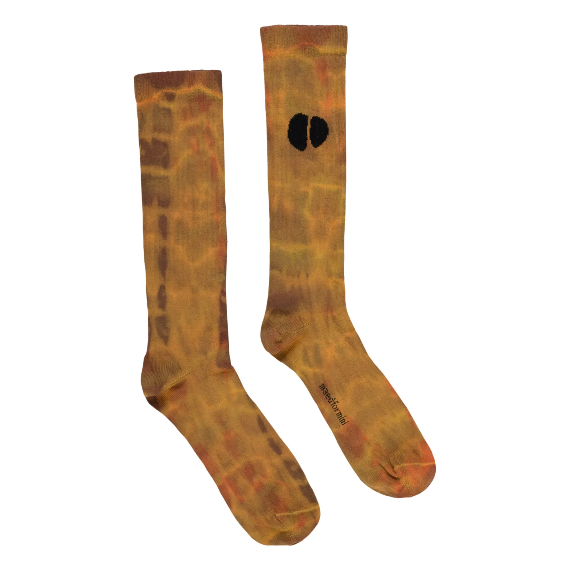 Maed For Mini Brown Tie-Dye Socks