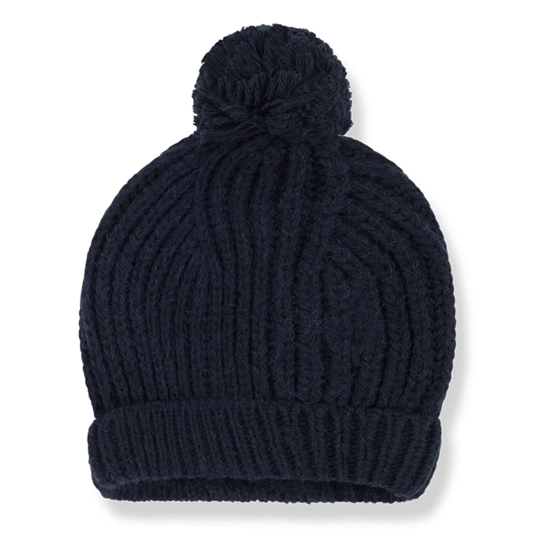 1+ In The Family Navy Blue Kai Pompom Beanie