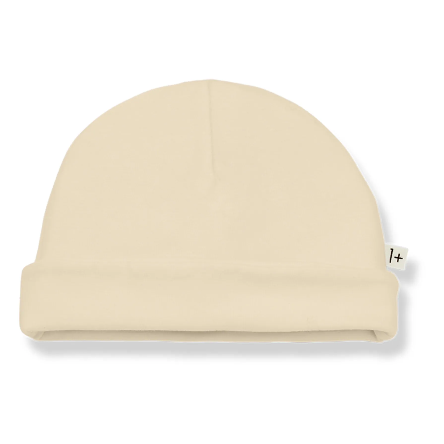 1+ In The Family Beige Nuc Organic Cotton Beanie