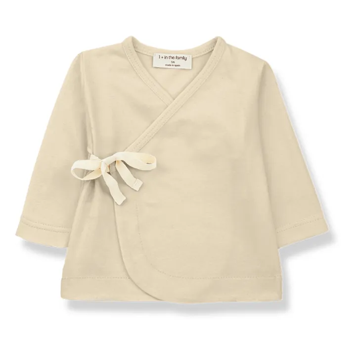 Babette Wrap Over Cardigan | Beige- Product image n°0