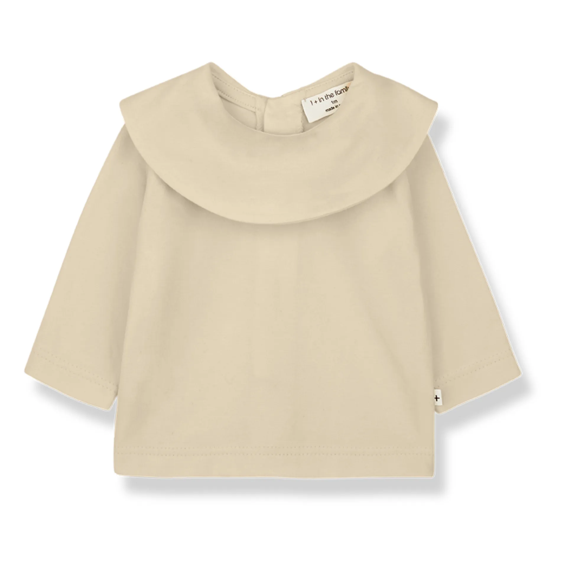 1+ In The Family Beige Coral Blouse