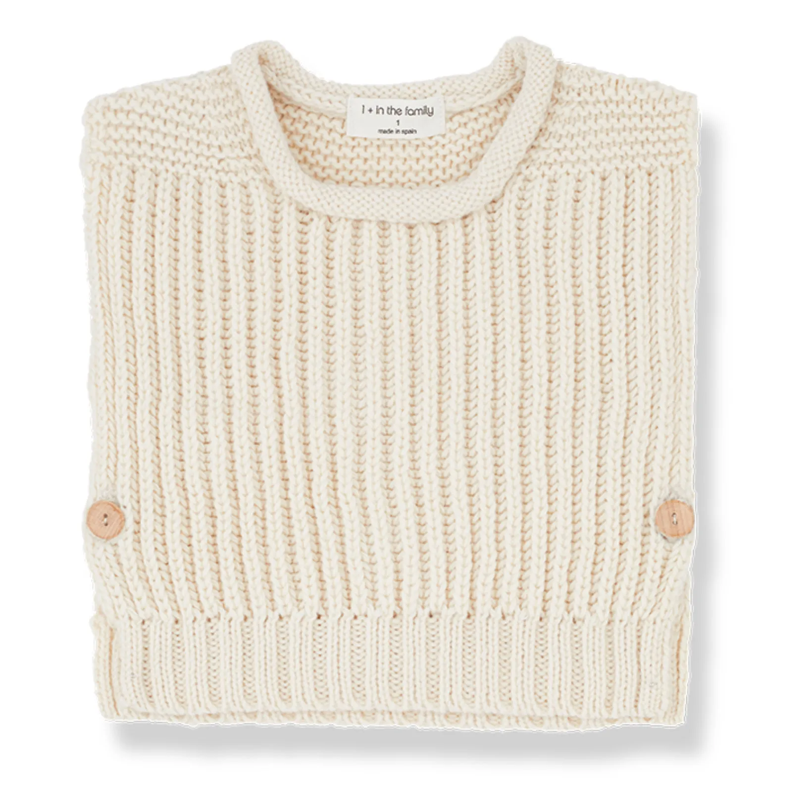 1+ In The Family Ecru Philo Woollen Vest