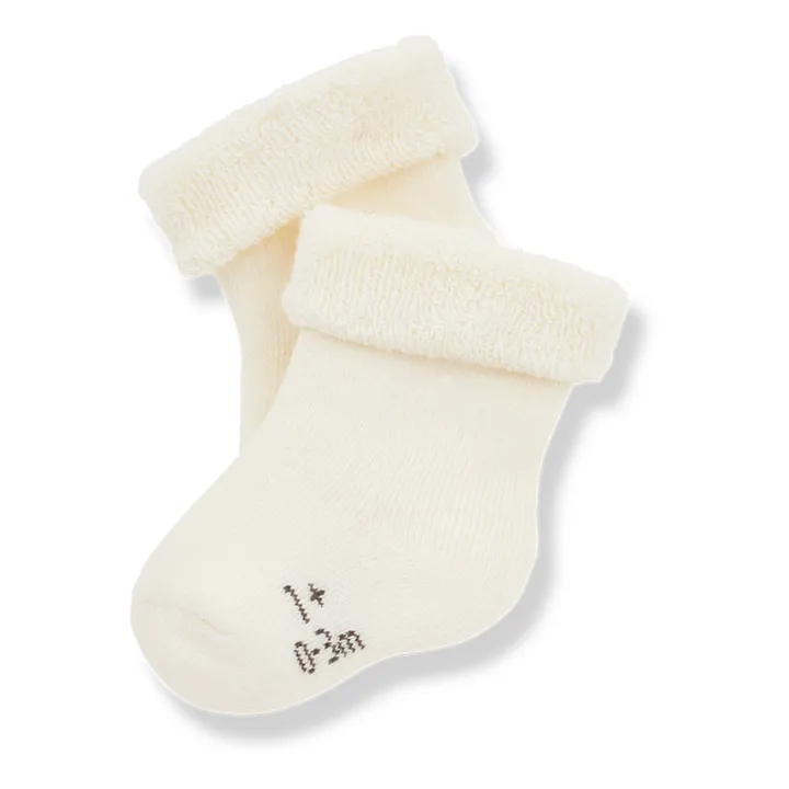 Gil Newborn Socks | Ecru- Product image n°0