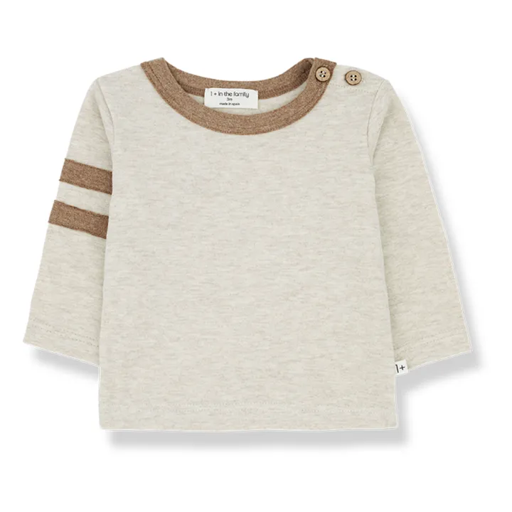 Two-Tone T-shirt | Beige- Product image n°0