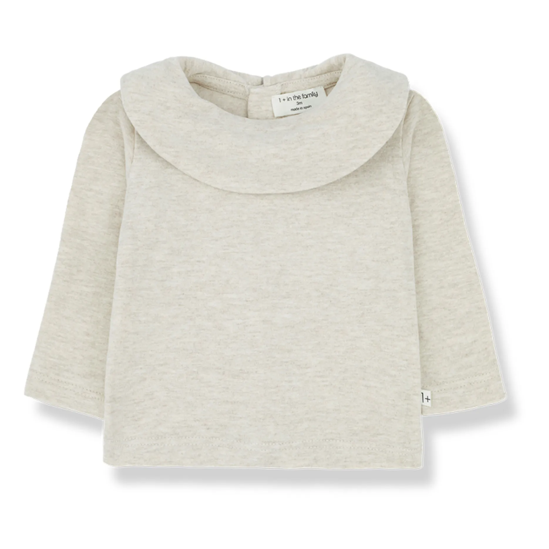 1+ In The Family Heather Grey Gina Peter Pan Collar Blouse