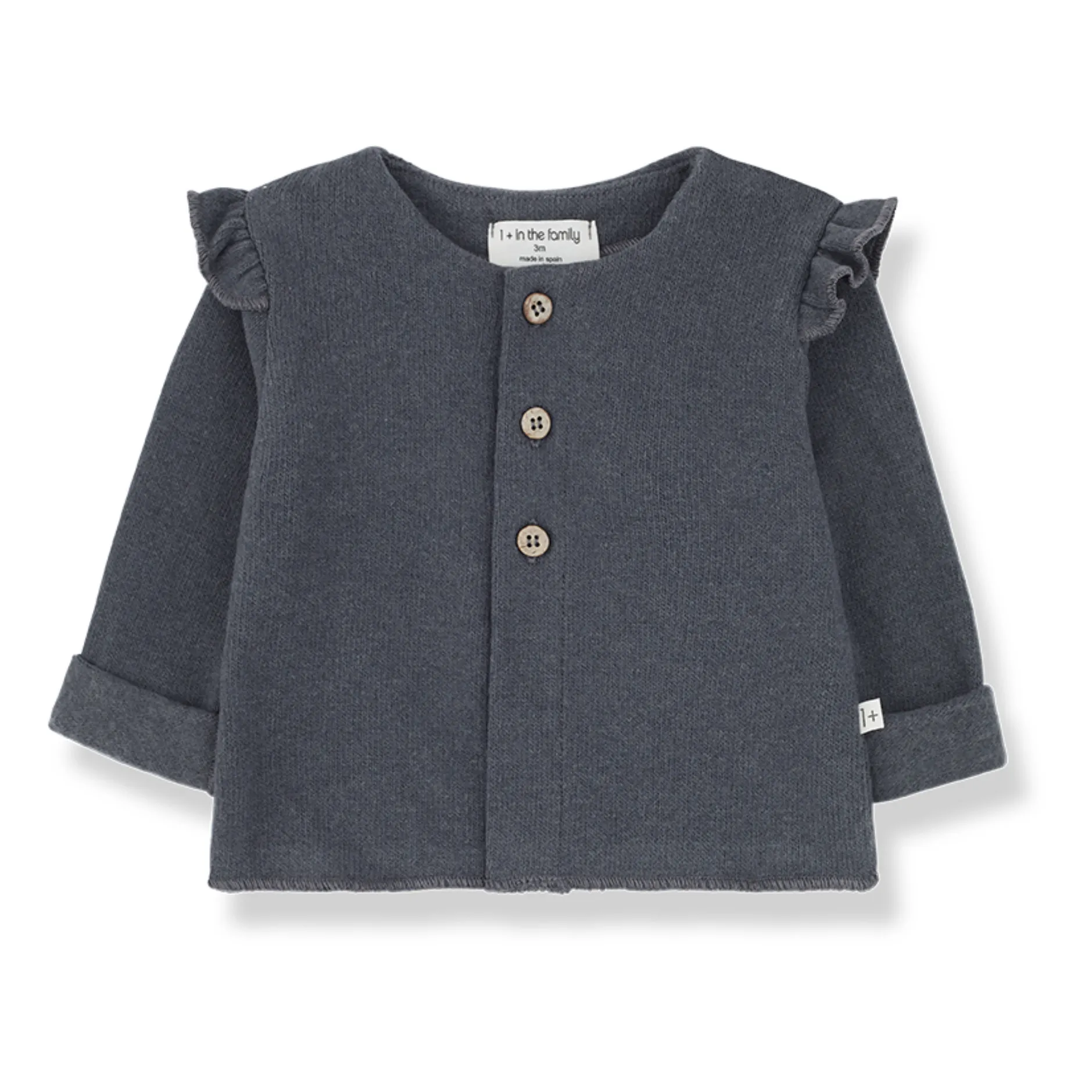 1+ In The Family Grey Greta Frill Jacket